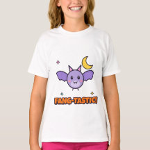 Fang-tastisch Mooie Vleermuis Kinderen Halloween T