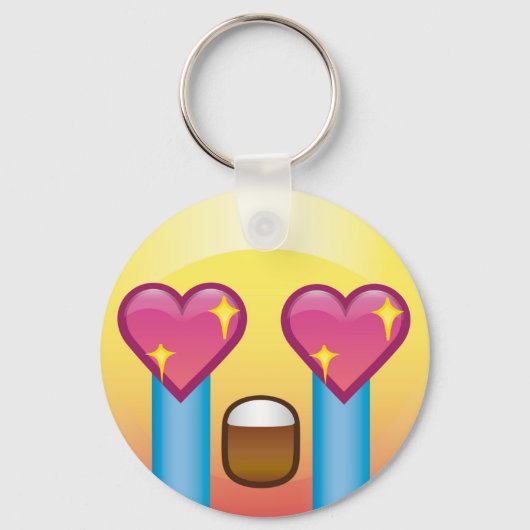 Fangirl Excuses Happy Emoji Sleutelhanger (Voorkant)