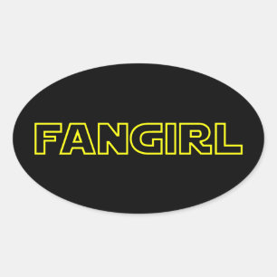 FANGIRL OVALE STICKER