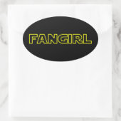 FANGIRL OVALE STICKER (Tas)