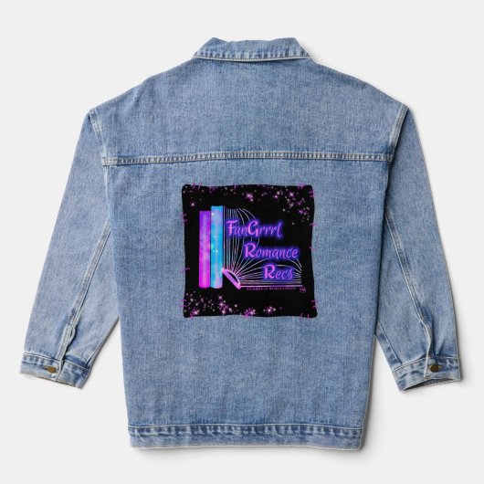 FanGrrrl Romance Recs Denim jas voor dames Denim Jacket (Achterkant)