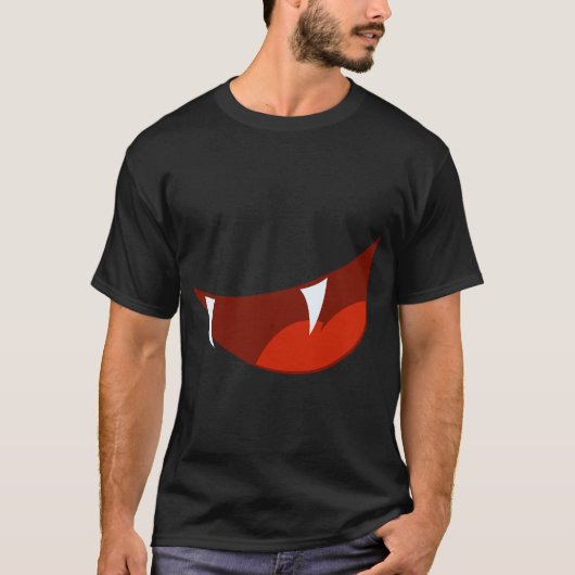Fangs Halloween Tshirt (Voorkant)