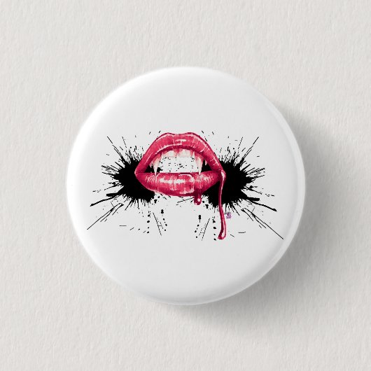 Fangs Splash Ronde Button 3,2 Cm (Voorkant)