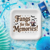 Fangs voor de herinneringen papieren bordje (Feest)