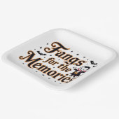 Fangs voor de herinneringen papieren bordje (Gebogen)