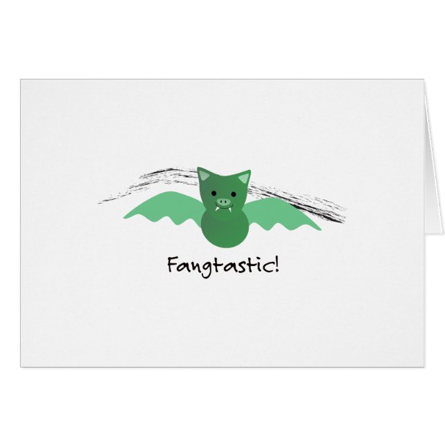 Fangtastic Green Bat (Voorkant Horizontaal)