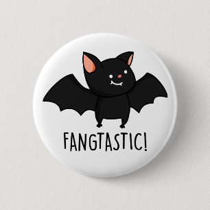 Fangtastische grappige Halloween-spreuk  Ronde Button 5,7 Cm