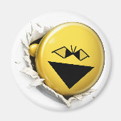 Fangy Multi 3D Emoji Round Magnet (Devant)