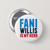 Fani Willis is mijn held Ronde Button 5,7 Cm (Voorkant /achterkant)