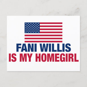 Fani Willis is mijn Homegirl Politiek Briefkaart