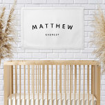 Fanion Soins infirmiers personnalisés modernes Typographi<br><div class="desc">Petites infirmières minimalistes personnalisées Typographie de la pièce Décor mural Pennant</div>