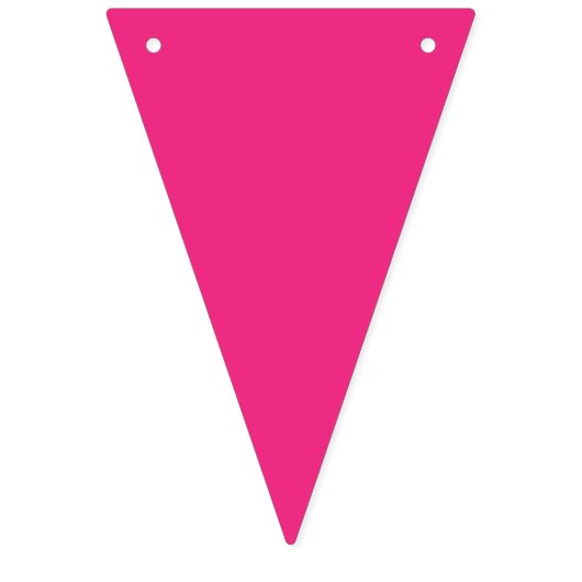 Fanions avec des triangles roses (Troisième drapeau)