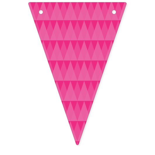 Fanions avec des triangles roses (Premier drapeau)