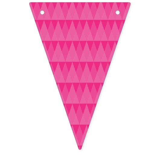 Fanions avec des triangles roses (Quatrième drapeau)