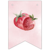 Fanions Bannière à Baby shower de fraises (Premier drapeau)