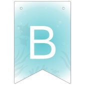 Fanions Bannière à bascule de Baby shower de requin doux (Troisième drapeau)