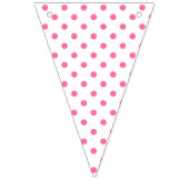 Fanions Bannière à bascule rose & À petits pois - Bannière (Troisième drapeau)
