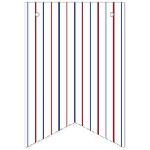 Bannière américaine à rayures rouges et bleues