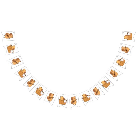 Fanions Bannière Capybara Bunting | Fête à thème animal mi (Tout)