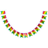 Fanions Bannière de jauge à queue noire Rainbow "V" (Tout)