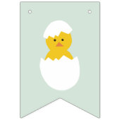 Fanions Bannière de rasage de la fête de Pâques à éclos - (Deuxième drapeau)