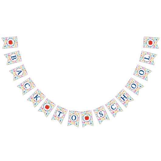 Fanions Bannière Retour À L'École (Tout)