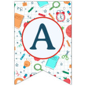 Fanions Bannière Retour À L'École (Troisième drapeau)