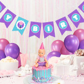 Fanions Bébé Poupée Joyeux Anniversaire Bannière à bascule