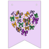 Fanions Mardi GrasJaune Vert Violet bannière de mise à l'a (Premier drapeau)