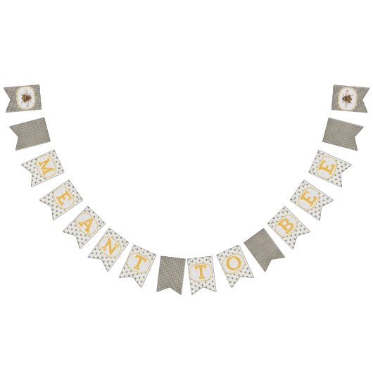 Fanions Meilleur À Abeille - Bannière Noir & Blanc (Tout)