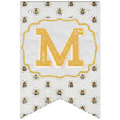 Fanions Meilleur À Abeille - Bannière Noir & Blanc (Troisième drapeau)