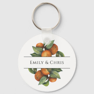 Fanische citrusgroen sleutelhanger