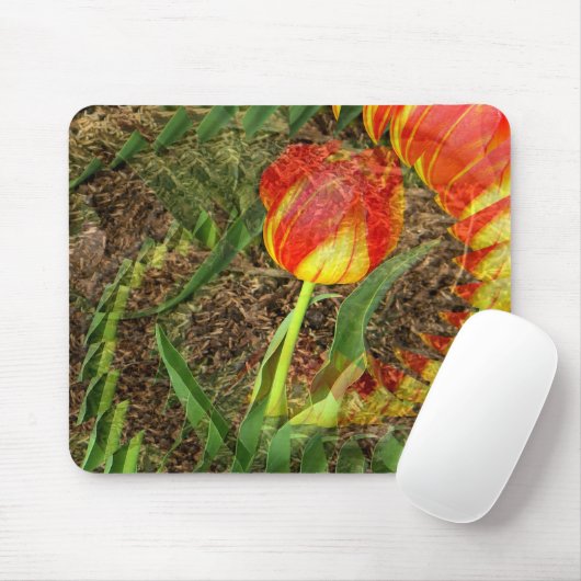 Fanned Tulp....... Muismat (Met muis)