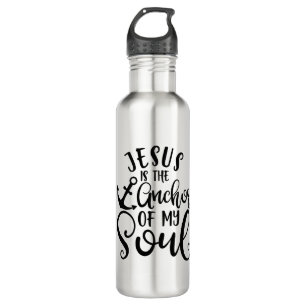 Fanny Christelijk design Jezus is de anker van mij Waterfles
