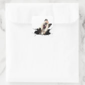 Fanny dog vierkante sticker (Tas)