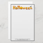 Fanny Halloween Briefpapier (Voorkant / Achterkant)