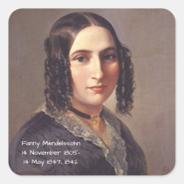 Fanny Mendelssohn, 1842 Vierkante Sticker