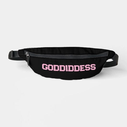 Fanny pack avec lettres rose GODdidDESS (Recto)