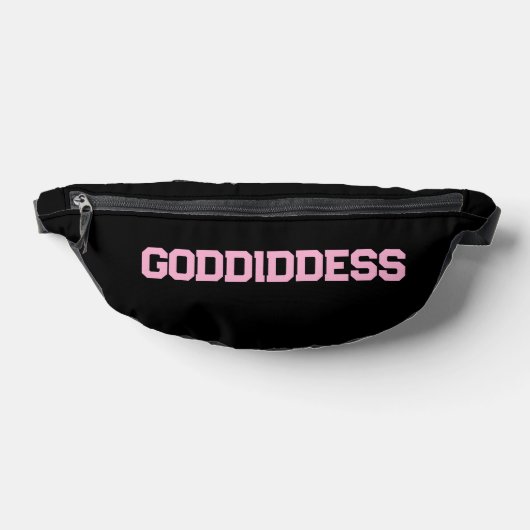 Fanny pack avec lettres rose GODdidDESS (Poser)