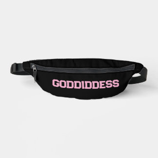 Fanny pack met GODdidDESS roze letters Heuptasje