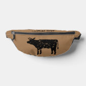 Fanny pack personnalisé avec silhouette de vache n (Poser)