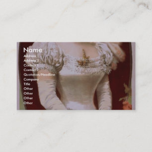 Fanny Rice, 'The Comedy Queen' Retro Theater Visitekaartje