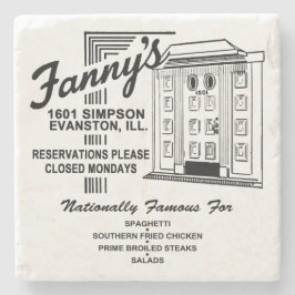 Fanny's Restaurant, Evanston, IL Stenen Onderzetter