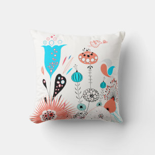 Fanrasy Flowers en Birdie Pillow Kussen