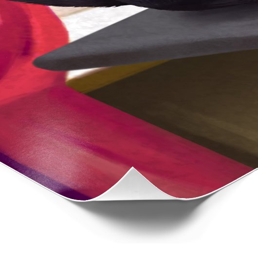 Fans de chat - Poster de chat noir Bombay (Coin)