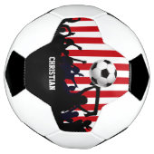 Fans de football et de football rouge et blanc (Tourné)