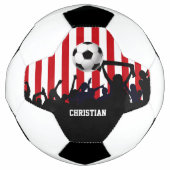 Fans de football et de football rouge et blanc (Devant)