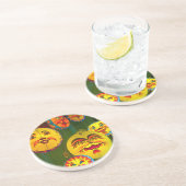 Fans van Happy Paper Zandsteen Onderzetter (Zijkant)