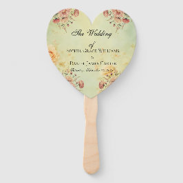 Fans van het huwelijksprogramma handwaaier