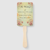 Fans van het huwelijksprogramma handwaaier (Voorkant)